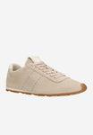 Wojas Beige Velour Leather Sneakers | 4633964