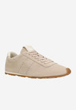 Wojas Beige Velour Leather Sneakers | 4633964