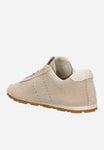 Wojas Beige Velour Leather Sneakers | 4633964