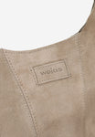 Wojas Beige Velour Leather Tote Bag | 8044664