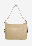 Wojas Beige Velour Leather Crossbody Bag | 8045774