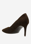 Wojas Chocolate Brown Velour Leather High Heels | 3517462