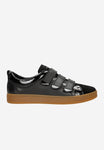 Wojas Black Combined Leather Sneakers | 4636571