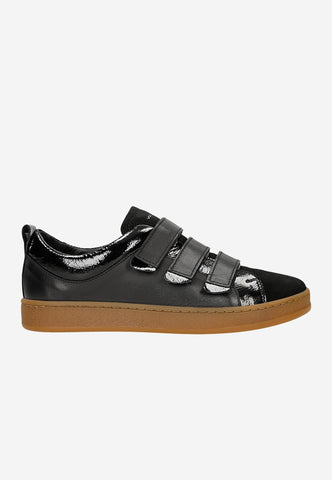 Wojas Black Combined Leather Sneakers | 4636571