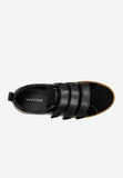 Wojas Black Combined Leather Sneakers | 4636571