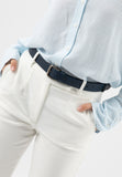 Wojas Women's Dark Blue Leather Belt | 9312856