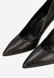 Wojas Brown Embossed Leather High Heels | 3517450