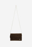 Wojas Dark Brown Leather Asymmetric Crossbody Bag | 8044062