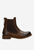 Wojas Brown Insulated Leather Ankle Boots with Zipper | 5536852