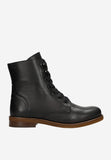 Wojas Black Leather Ankle Boots with Brown Sole | 6415051