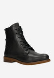 Wojas Black Leather Ankle Boots with Brown Sole | 6415051