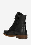 Wojas Black Leather Ankle Boots with Brown Sole | 6415051