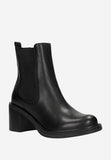 Wojas Black Insulated Leather Ankle Boots | 5532051