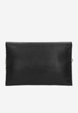 Wojas Black Leather Crossbody Bag with Golden Details | 8038651
