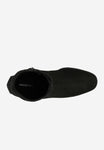 Wojas Black Velour Leather Ankle Boots | 5531881