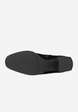 Wojas Black Velour Leather Ankle Boots | 5531881