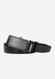 Wojas Black Leather Belt with Full Buckle | 9313251