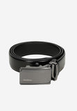 Wojas Black Leather Belt with Full Buckle | 9313251