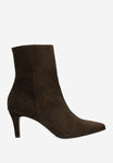 Wojas Brown Velour Leather Ankle Boots | 5530362