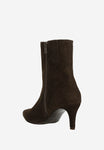 Wojas Brown Velour Leather Ankle Boots | 5530362
