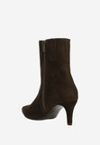Wojas Brown Velour Leather Ankle Boots | 5530362