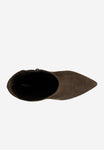 Wojas Brown Velour Leather Ankle Boots | 5530362