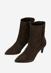 Wojas Brown Velour Leather Ankle Boots | 5530362