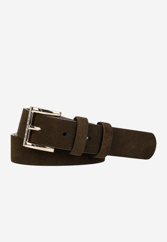 Wojas Women's Brown Velour Leather Belt | 9308462