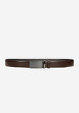 Wojas Brown Leather Belt with Full Buckle | 9313252