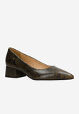 Wojas Snake Pattern Leather Block Heels | 3514050