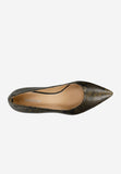 Wojas Snake Pattern Leather Block Heels | 3514050