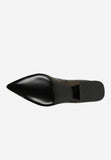 Wojas Snake Pattern Leather Block Heels | 3514050