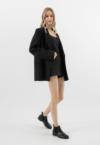 Wojas Black Insulated Leather Ankle Boots | 950351