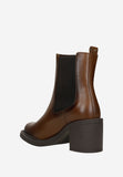 Wojas Brown Insulated Leather Ankle Boots | 5532052