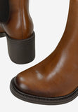Wojas Brown Insulated Leather Ankle Boots | 5532052