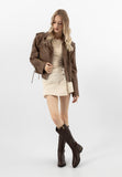 Wojas Brown Insulated Leather Knee High Boots | 7101152