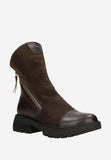 Wojas Brown Combined Leather Ankle Boots | 5524672