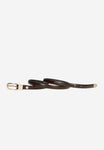 Wojas Women's Thin Brown Leather Belt | 9313753