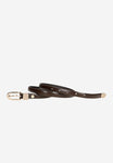 Wojas Women's Thin Brown Leather Belt | 9313753