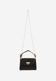 Wojas Dark Brown Leather Crossbody Bag with Golden Bee Accent | 8031862