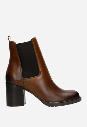 Wojas Dark Brown Insulated Leather Ankle Boots | 5532352