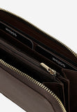 Wojas Brown Leather Wallet with Logo | 9108352