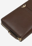 Wojas Brown Leather Wallet with Logo | 9108352