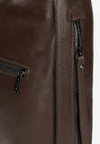 Wojas Dark Brown Combined Leather Crossbody Bag | 8006772