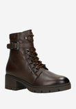 Wojas Brown Insulated Leather Ankle Boots with Belt | 6414152