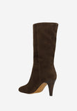 Wojas Brown Velour Leather Ankle Boots with Logo | 5532862