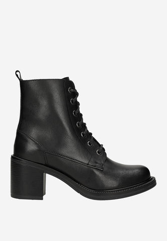 Wojas Black Insulated Leather Ankle Boots | 6414051
