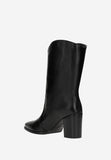 Wojas Black Leather Ankle Boots with Logo | 5531751