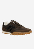 Wojas Chocolate Brown Velour Leather Sneakers | 4637482