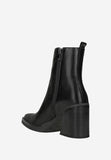 Wojas Black Leather Ankle Boots | 5532451